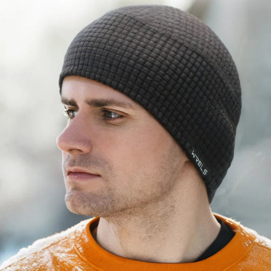 ユニセックス フリースワッフル帽 – 秋冬用、暖かく快適、スキー・サイクリング対応